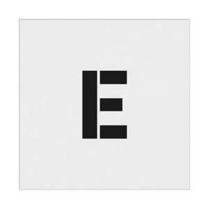 アイマーク IM　ステンシル　E　文字サイズ100×65mm AST-E10065