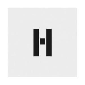 アイマーク IM　ステンシル　H　文字サイズ100×65mm AST-H10065