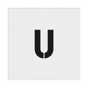 アイマーク IM　ステンシル　U　文字サイズ100×65mm AST-U10065