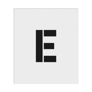 アイマーク IM　ステンシル　E　文字サイズ150×95mm AST-E15095