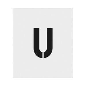 アイマーク IM　ステンシル　U　文字サイズ150×95mm AST-U15095
