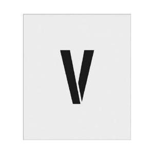 アイマーク IM　ステンシル　V　文字サイズ150×95mm AST-V15095