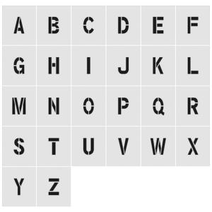 アイマーク IM　ステンシル　A〜Z　1セット26枚単位　文字サイズ150×95mm　AST-SETA15095｜y-sofmap
