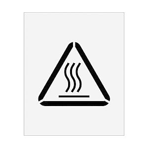 アイマーク ＩＭ　ステンシル　絵の高温注意　文字サイズ１２５×１４０ｍｍ   AST-34