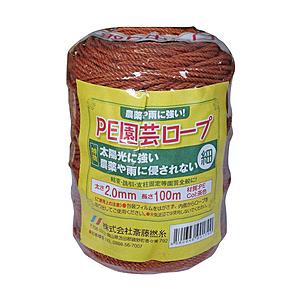 斎藤撚糸 斎藤撚糸 PE園芸ロープ 細 100m巻 斎藤撚糸