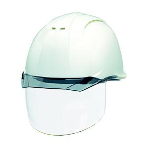 DICプラスチック 透明バイザーヘルメット (シールド面付) KP付  白/スモーク AP11EVO...