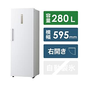 ハイアール 冷凍庫　280L　ファン式  ホワイト JF-NUF280BR