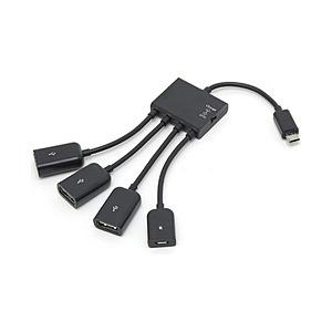 ルートアール Android スマートフォン/タブレット対応 OTG充電3ポートHub   RC-O...
