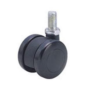 ユーエイキャスター P-50HT ユーエイ 双輪キャスター自在車 50径強化ナイロン車輪 M12×2...