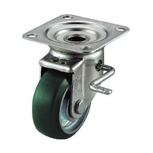 ユーエイキャスター 産業用キャスターダブルS付自在車　100径ウレタン車輪　UWJB100Y