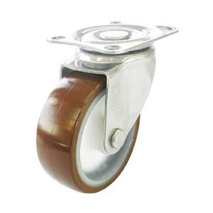 ユーエイキャスター キャスター　ステンレス製自在車　ウレタン車輪径65　SUSSG65UR