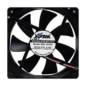 長尾製作所 中空ベアリング(改良型流体軸受け)採用　リブ付き120mmファン　RDL1223SX