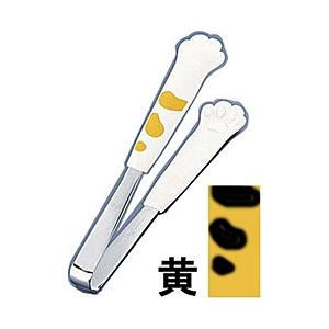田辺金具 18-0卓上トング きゃっちだにゃん たま 黄 ＜BTVD503＞