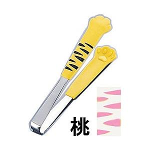 田辺金具 18-0卓上トング きゃっちだにゃん とら 桃 ＜BTVD602＞