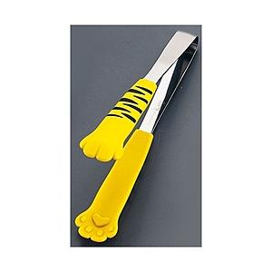 田辺金具 18-0卓上トング きゃっちだにゃん とら 黄 ＜BTVD603＞ [振込不可]