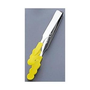 田辺金具 18-0N抗菌 耐熱カラートング スリム 小 イエロー ＜BTVD403＞