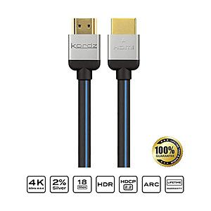 KORDZ EVS-HD0180R HDMIケーブル EVS-R シルバー ［1.8m /HDMI⇔...