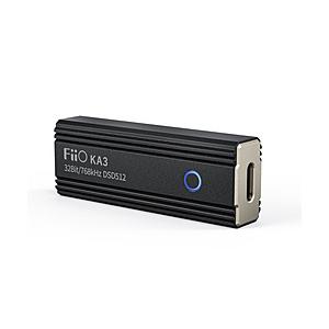 FiiO(フィーオ) ポータブルヘッドホンアンプ  ブラック FIO-KA3-B ［ハイレゾ対応 /DAC機能対応］ [振込不可]