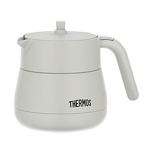 THERMOS(サーモス) 真空断熱ティーポット（容量：470ml）  ライトグレー TTE-450...