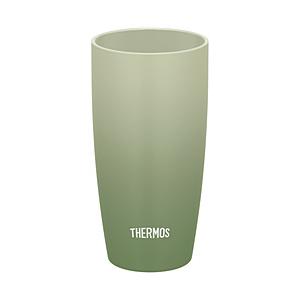 THERMOS(サーモス) 食洗対応陶器調真空断熱タンブラー [420ml]  オリーブグリーン J...