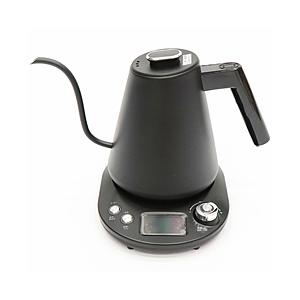 ヒロコーポレーション 温度調節機能付きグースネックケトル  ブラック KTK-378BK ［1.0L...