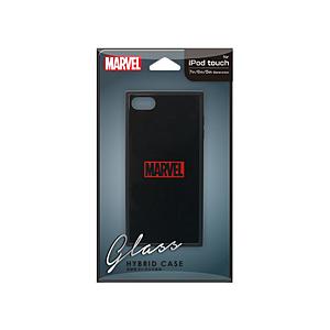 PGA iPod Touch（第5/6/7世代）用 ガラスハイブリッドケース ロゴ/ブラック Pre...