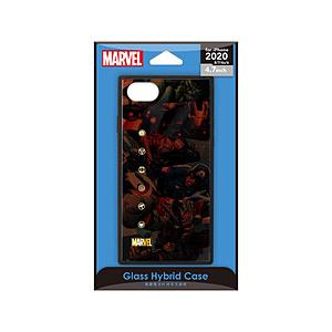 PGA iPhone SE（第2世代） ガラスハイブリッドケース アベンジャーズ/ブラウン  PG-...