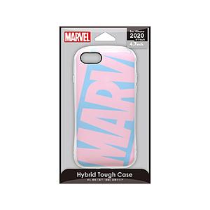 PGA iPhone SE（第2世代） ハイブリッドタフケース ロゴ/ピンク＆ブルー  PG-DPT...