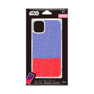 PGA iPhone 11用 ネオンサンドケース ロゴ/ブルー＆レッド Premium Style ...