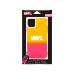 PGA iPhone 11用 ネオンサンドケース ロゴ/イエロー＆ピンク Premium Style...