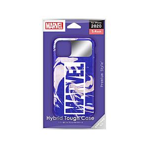 PGA iPhone 12 mini 5.4インチ対応 ハイブリッドタフケース　ロゴ／パープル PG...