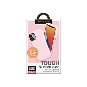 PGA iPhone 12 mini 5.4インチ対応 シリコンタフケース ベビーピンク PG-20...