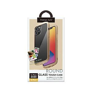 PGA iPhone 12 Pro Max 6.7インチ対応 ガラスタフケース　ラウンドタイプ　ベー...