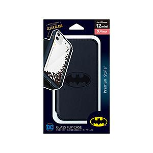 PGA iPhone 12 mini用 ガラスフリップケース [バットマン] PG-WGF20F04...