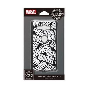 PGA XperiaXZ2 Compact用 ハイブリッドタフケース ［ロゴ/ブラック］ PG-DX...