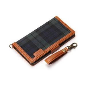 PGA iPhone X用　フリップカバー ファブリック生地　グリーン　PG-17XFP17GR 【...