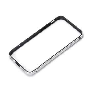 【在庫限り】 PGA iPhone X用　アルミ+TPUハイブリッドバンパー　シルバー　PG-17X...
