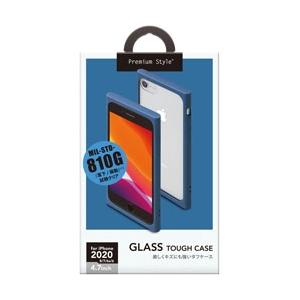 PGA iPhone SE（第2世代） ガラスタフケース ネイビー PG-20MGT07NV 【86...