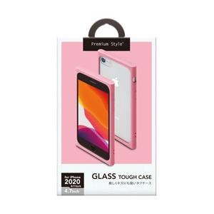 PGA iPhone SE（第2世代） ガラスタフケース ピンク PG-20MGT08PK [振込不...