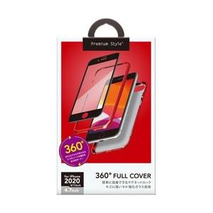 PGA iPhone SE（第2世代） 360度フルカバーケース レッド PG-20MFC04RD ...