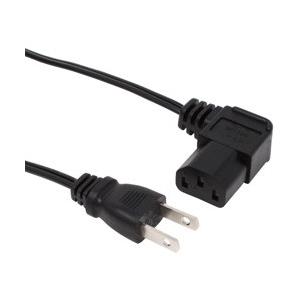 アイネックス ACP-05L-BK (AC電源ケーブル 極細L型タイプ/0.5m)