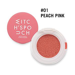 アスリーエイチ Witch’s Pouch（ウィッチズポーチ）クッションブラッシャー 4g  ピーチ...