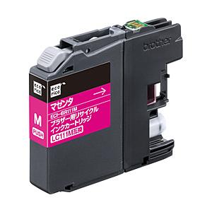 エコリカ 【リサイクル】 ［ブラザー：LC111M（マゼンタ）対応］ 互換リサイクルインクカートリッ...