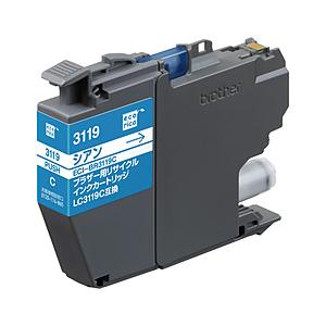 エコリカ ECI-BR3119C 互換リサイクルインクカートリッジ [ブラザー LC3119C] シ...
