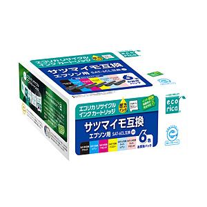 エコリカ 互換リサイクルインクカートリッジ [エプソン SAT-6CL] サツマイモ互換 6色パック...
