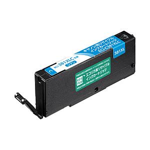 エコリカ 互換リサイクルインクカートリッジ [キヤノン BCI-381XLC](大容量) シアン E...