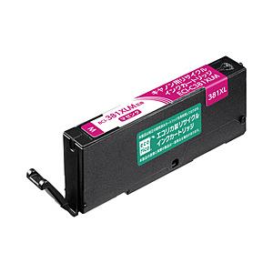 エコリカ 互換リサイクルインクカートリッジ [キヤノン BCI-381XLM](大容量) マゼンタ ...