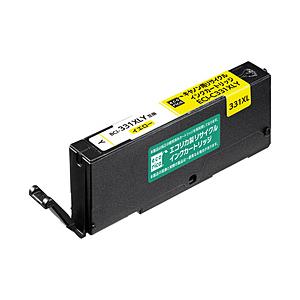 エコリカ 互換リサイクルインクカートリッジ [キヤノン BCI-331XLY] (大容量) イエロー...