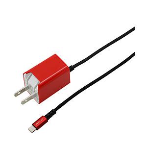 バウト ライトニングAC充電器　2.5m  レッド BACLAN2425SR