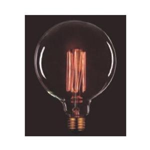 ELPA ヴィンテージランプ （口金E26）　110V40W G125 F2 E26